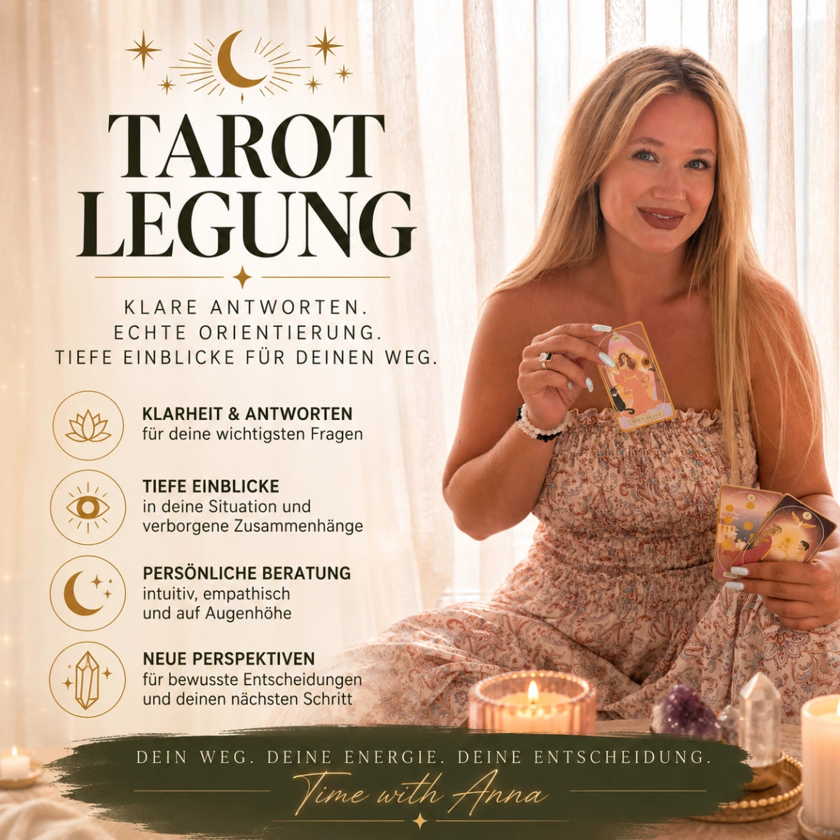 Persönliche Tarotlegung - 1 Frage
